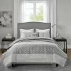New 🥰 Madison Park Christian 4 Piece Jacquard Coverlet Set Grey 😉 -Madison Park Sales unnamed file 4487