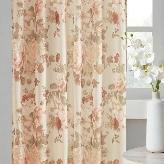 Brand new 🎉 Madison Park Abelia Printed Floral Rod Pocket And Back Tab Voile Sheer Grey 🔥 8 Brand new 🎉 Madison Park Abelia Printed Floral Rod Pocket And Back Tab Voile Sheer Grey 🔥 - Image 6