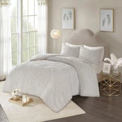 Brand new 😍 Madison Park Virginia Tufted Cotton Chenille Medallion Comforter Set Grey 👏 -Madison Park Sales unnamed file 453