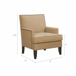 Hot Sale 🔥 Madison Park Charlie Sand Track Arm Club Chair 👍 -Madison Park Sales unnamed file 4539