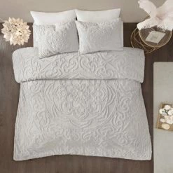 Brand new 😍 Madison Park Virginia Tufted Cotton Chenille Medallion Comforter Set Grey 👏 -Madison Park Sales unnamed file 454