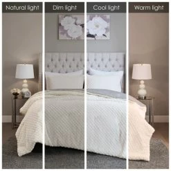 Best deal 👍 Madison Park Colden Ivory/ Grey Reversible Textured Sherpa To Faux Mink Comforter Set ❤️ -Madison Park Sales unnamed file 4572