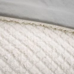 Best deal 👍 Madison Park Colden Ivory/ Grey Reversible Textured Sherpa To Faux Mink Comforter Set ❤️ -Madison Park Sales unnamed file 4573