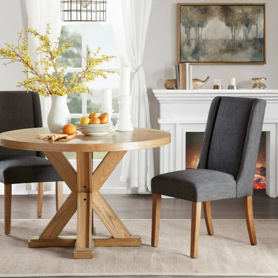 Hot Sale π Madison Park Victor Wing Dining Chairs (Set Of 2) - 18.5"w X 27"d X 39.25"h (2) Taupe π 8 Hot Sale π Madison Park Victor Wing Dining Chairs (Set Of 2) - 18.5"w X 27"d X 39.25"h (2) Taupe π - Image 6