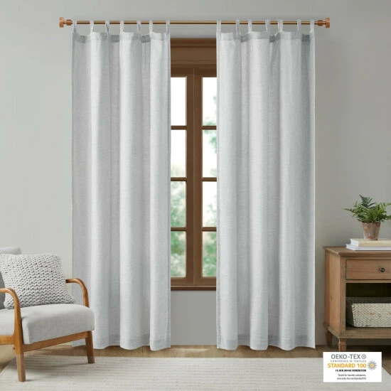 Best Pirce โค๏ธ Madison Park Barnet Faux Linen Tab Top Panel With Fleece Lining - 84" Panel Grey ๐ 12 Best Pirce โค๏ธ Madison Park Barnet Faux Linen Tab Top Panel With Fleece Lining - 84" Panel Grey ๐ - Image 10