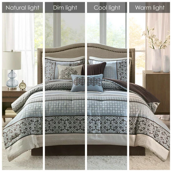 Best deal ๐ Madison Park Harvard 7-piece Comforter Set Blue โค๏ธ 7 Best deal ๐ Madison Park Harvard 7-piece Comforter Set Blue โค๏ธ - Image 5