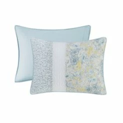 Buy ✔️ Madison Park Ava 3 Piece Reversible Cotton Coverlet Set Aqua/Yellow ⭐ -Madison Park Sales unnamed file 4623