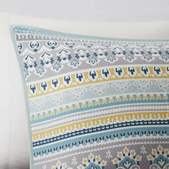 Top 10 ๐ Madison Park Delta Teal 7 Pieces Reversible Cotton Sateen Printed Comforter Set ๐ 6 Top 10 ๐ Madison Park Delta Teal 7 Pieces Reversible Cotton Sateen Printed Comforter Set ๐ - Image 4