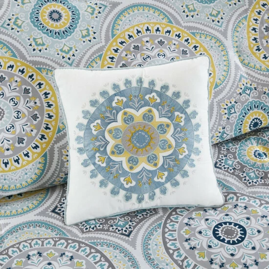 Top 10 ๐ Madison Park Delta Teal 7 Pieces Reversible Cotton Sateen Printed Comforter Set ๐ 8 Top 10 ๐ Madison Park Delta Teal 7 Pieces Reversible Cotton Sateen Printed Comforter Set ๐ - Image 6