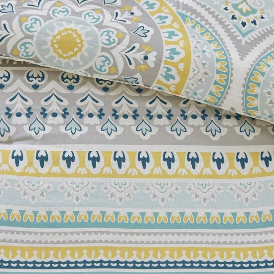 Top 10 ๐ Madison Park Delta Teal 7 Pieces Reversible Cotton Sateen Printed Comforter Set ๐ 9 Top 10 ๐ Madison Park Delta Teal 7 Pieces Reversible Cotton Sateen Printed Comforter Set ๐ - Image 7