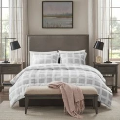 Promo 🛒 Madison Park Mills Reversible Plush Comforter Set Grey 😉 -Madison Park Sales unnamed file 4765