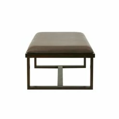 Cheapest 🧨 Madison Park Conner Brown Faux Leather Cocktail Ottoman 👏 -Madison Park Sales unnamed file 4829