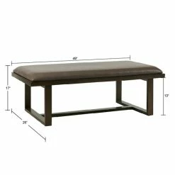 Cheapest 🧨 Madison Park Conner Brown Faux Leather Cocktail Ottoman 👏 -Madison Park Sales unnamed file 4832