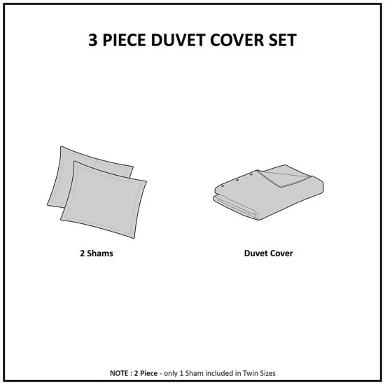 Best Pirce โ๏ธ Madison Park Layla Blue Cotton Duvet Cover Set ๐ 7 Best Pirce โ๏ธ Madison Park Layla Blue Cotton Duvet Cover Set ๐ - Image 5