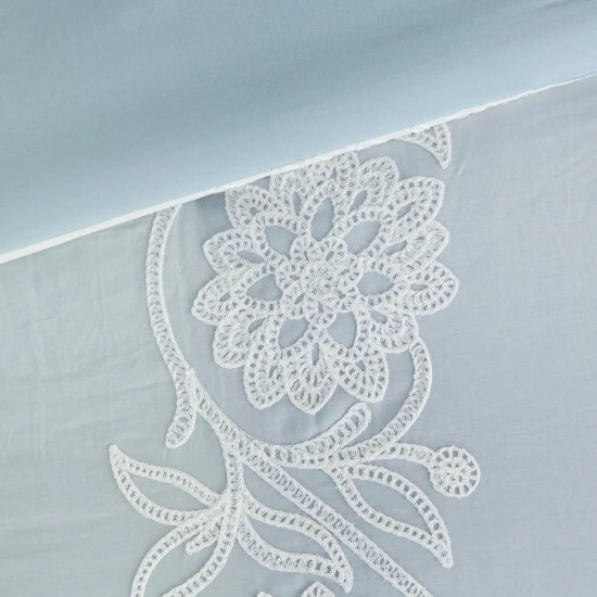Best Pirce โ๏ธ Madison Park Layla Blue Cotton Duvet Cover Set ๐ 11 Best Pirce โ๏ธ Madison Park Layla Blue Cotton Duvet Cover Set ๐ - Image 9