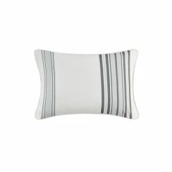 Deals 🛒 Madison Park Bolinas Printed Stripe 3M Scotchgard Outdoor Oblong Pillow - 14x20" Black 👍 -Madison Park Sales unnamed file 4885