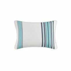 Deals 🛒 Madison Park Bolinas Printed Stripe 3M Scotchgard Outdoor Oblong Pillow - 14x20" Black 👍 -Madison Park Sales unnamed file 4886