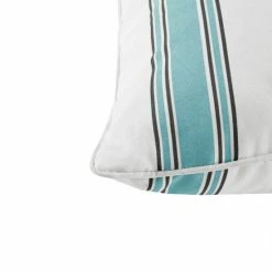 Deals 🛒 Madison Park Bolinas Printed Stripe 3M Scotchgard Outdoor Oblong Pillow - 14x20" Black 👍 -Madison Park Sales unnamed file 4889