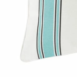 Deals 🛒 Madison Park Bolinas Printed Stripe 3M Scotchgard Outdoor Oblong Pillow - 14x20" Black 👍 -Madison Park Sales unnamed file 4890