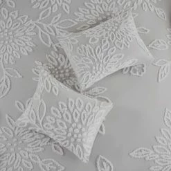 Buy 🥰 Madison Park Pansy Tufted Cotton Chenille Floral Comforter Set Grey/white 😍 -Madison Park Sales unnamed file 4939