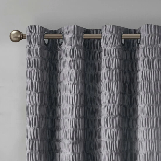 New ๐ Madison Park Bassi Crinkle Matte Satin Single Curtain Panel Purple ๐ 7 New ๐ Madison Park Bassi Crinkle Matte Satin Single Curtain Panel Purple ๐ - Image 5