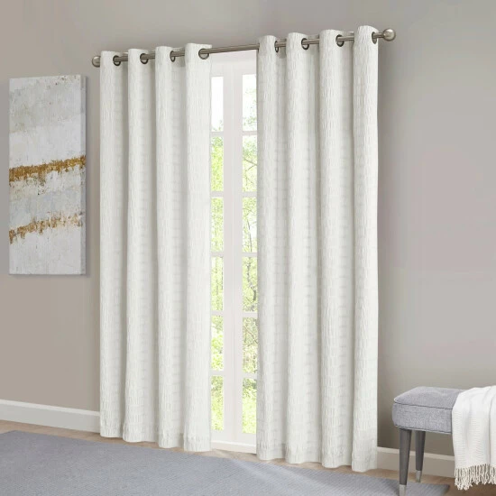 New ๐ Madison Park Bassi Crinkle Matte Satin Single Curtain Panel Purple ๐ 10 New ๐ Madison Park Bassi Crinkle Matte Satin Single Curtain Panel Purple ๐ - Image 8
