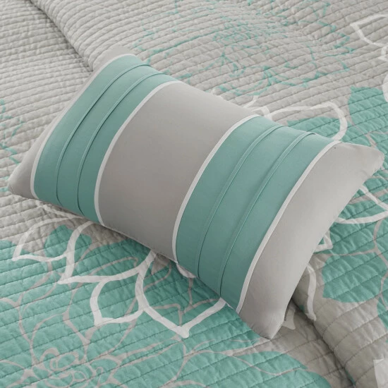 Best Pirce π Madison Park Brianna Aqua Quilted Coverlet Set β 9 Best Pirce π Madison Park Brianna Aqua Quilted Coverlet Set β - Image 7