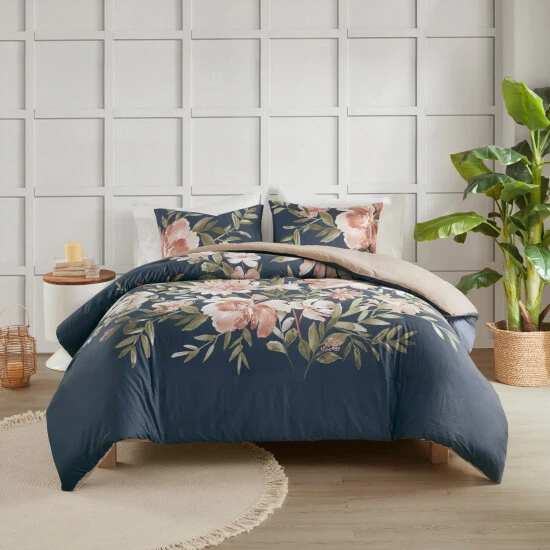 Top 10 🤩 Madison Park Maia Navy Cotton Duvet Cover Set 🤩 4 Top 10 🤩 Madison Park Maia Navy Cotton Duvet Cover Set 🤩 - Image 2