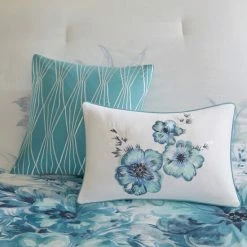 Budget 😍 Madison Park Adella Teal 7 Piece Cotton Printed Comforter Set 🤩 -Madison Park Sales unnamed file 5021