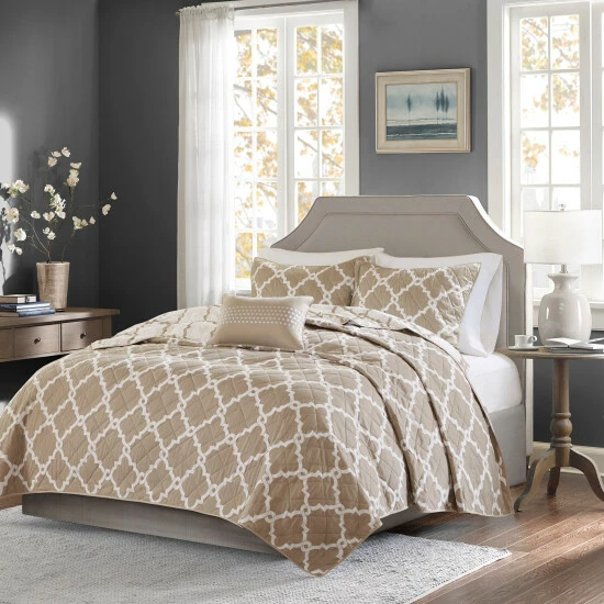 Cheap 🎁 Madison Park Diablo Taupe Reversible Coverlet Set 😍 9 Cheap 🎁 Madison Park Diablo Taupe Reversible Coverlet Set 😍 - Image 7