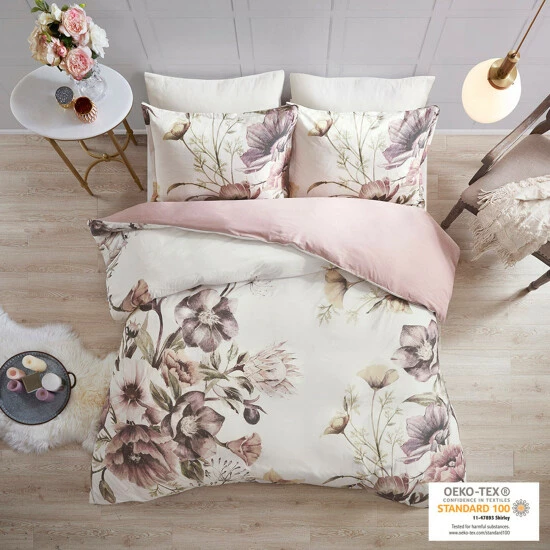 Deals ❤️ Madison Park Gisele Cotton Printed Duvet Cover Set Blue 😉 7 Deals ❤️ Madison Park Gisele Cotton Printed Duvet Cover Set Blue 😉 - Image 5