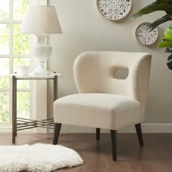 Best reviews of 😍 Madison Park Chandler Cream Armless Accent Chair ⭐
