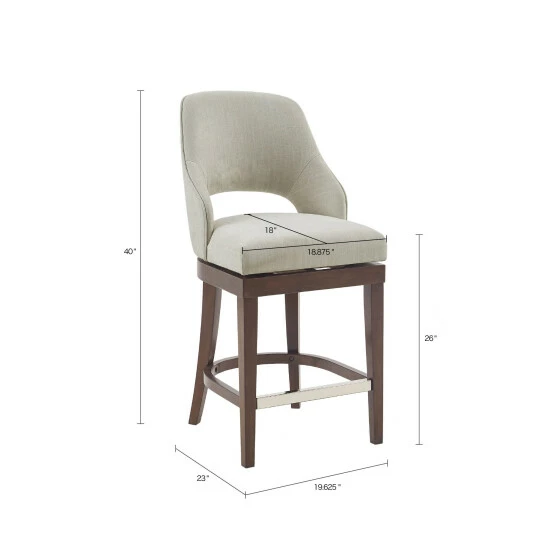 Coupon 🌟 Madison Park Marshall Counter Stool With 360 Degree Swivel Seat Cream ✨ 12 Coupon 🌟 Madison Park Marshall Counter Stool With 360 Degree Swivel Seat Cream ✨ - Image 10