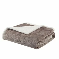 Promo ✔️ Madison Park Celia Oversized Textured Plush Berber Throw Grey 🧨 -Madison Park Sales unnamed file 5214