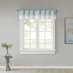 Discount 🛒 Madison Park Chester Pieced And Pintuck Lined Window Valance ⌛