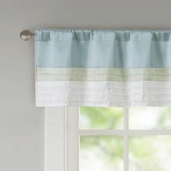 Discount 🛒 Madison Park Chester Pieced And Pintuck Lined Window Valance ⌛ -Madison Park Sales unnamed file 5227