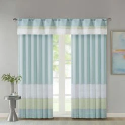 Discount 🛒 Madison Park Chester Pieced And Pintuck Lined Window Valance ⌛ -Madison Park Sales unnamed file 5228