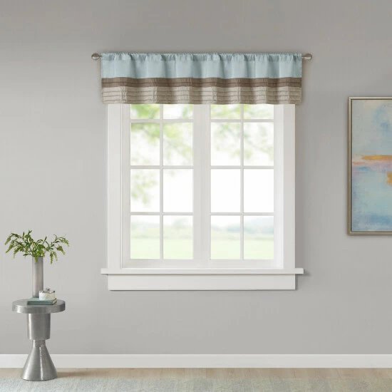 Wholesale ๐ Madison Park Eastridge Polyoni Pintuck Window Valance Red ๐งจ 4 Wholesale ๐ Madison Park Eastridge Polyoni Pintuck Window Valance Red ๐งจ - Image 2