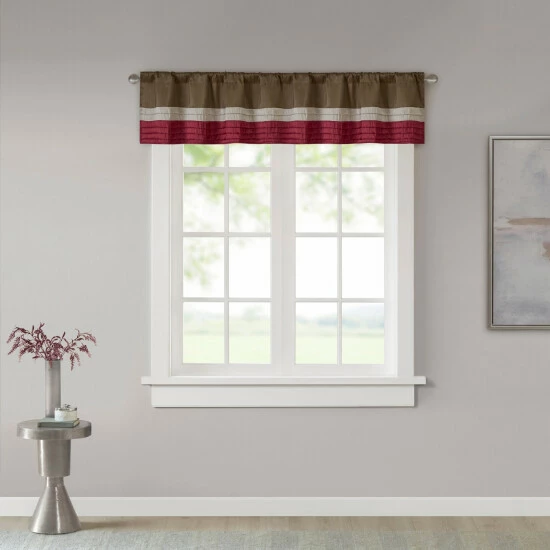 Wholesale ๐ Madison Park Eastridge Polyoni Pintuck Window Valance Red ๐งจ 9 Wholesale ๐ Madison Park Eastridge Polyoni Pintuck Window Valance Red ๐งจ - Image 7