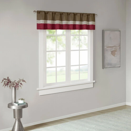 Wholesale ๐ Madison Park Eastridge Polyoni Pintuck Window Valance Red ๐งจ 10 Wholesale ๐ Madison Park Eastridge Polyoni Pintuck Window Valance Red ๐งจ - Image 8