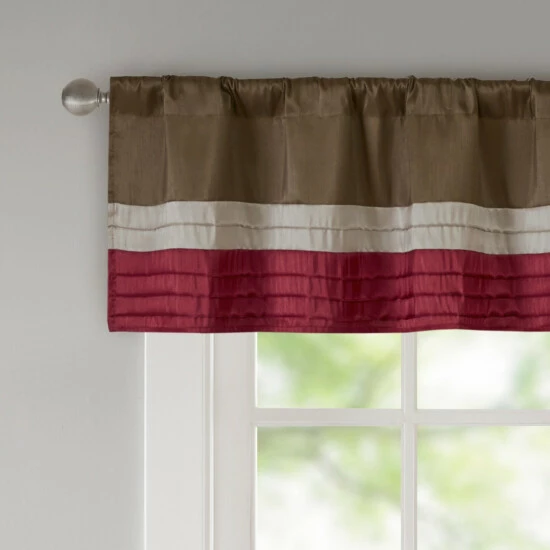 Wholesale ๐ Madison Park Eastridge Polyoni Pintuck Window Valance Red ๐งจ 11 Wholesale ๐ Madison Park Eastridge Polyoni Pintuck Window Valance Red ๐งจ - Image 9