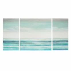 Budget 👍 Madison Park Teal Tides Blue Coastal Gel 🧥 Coat Canvas 3 Pieces Set With MDF Stretcher Bar 🔥 -Madison Park Sales unnamed file 5279
