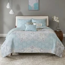 Top 10 🎉 Madison Park Joanna Seafoam 6-piece Reversible Cotton Sateen Coverlet Set 🧨 -Madison Park Sales unnamed file 5284