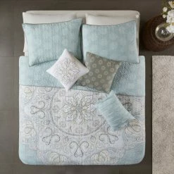 Top 10 🎉 Madison Park Joanna Seafoam 6-piece Reversible Cotton Sateen Coverlet Set 🧨 -Madison Park Sales unnamed file 5285