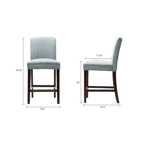 Flash Sale 🔔 Madison Park Peyton Grey Counter Stool ✨ 8 Flash Sale 🔔 Madison Park Peyton Grey Counter Stool ✨ - Image 6