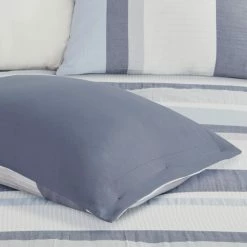 Discount 🧨 Madison Park Levi Blue/ Natural 5 Piece Jacquard Comforter Set 😉 -Madison Park Sales unnamed file 5331