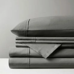 Cheap 🧨 Madison Park 800 Thread Count Cotton Blend Sateen Sheet Set Grey ⭐ -Madison Park Sales unnamed file 536