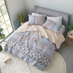 Coupon ⭐ Madison Park Ella Blue/ Blush Printed Microfiber Reversible Coverlet Set 😍 -Madison Park Sales unnamed file 5451