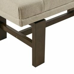 Cheapest 👏 Madison Park Ashford Natural Upholstered Accent Bench 🛒 -Madison Park Sales unnamed file 5458