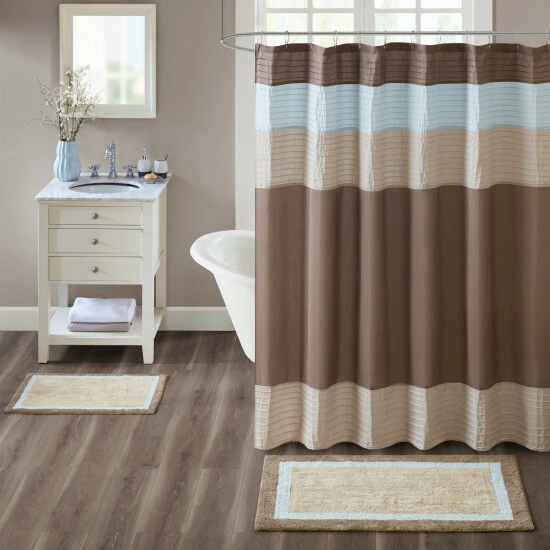 Best Sale ⭐ Madison Park Tradewinds Cotton Bath Rug Blue ❤️ 5 Best Sale ⭐ Madison Park Tradewinds Cotton Bath Rug Blue ❤️ - Image 3